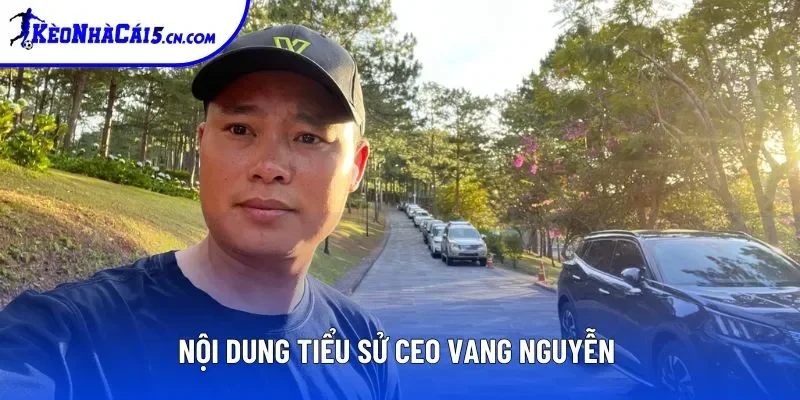 Nội dung tiểu sử CEO Vang Nguyễn 